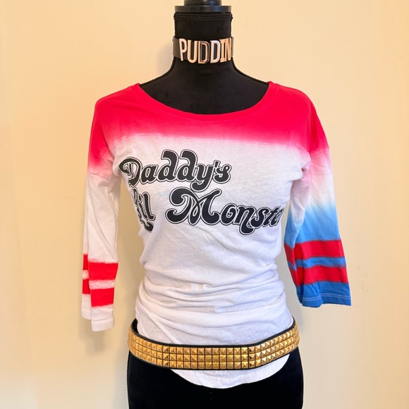 Harley Quinn Costume (Full 10 piece Set) - Picture 2 of 16